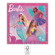 Barbie Fantasy szalvéta 20 db-os 33x33 cm FSC party kellék