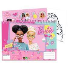 Barbie Happy Thoughts A/4 spirál vázlatfüzet 40 lapos matricával füzet