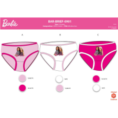  Barbie kislány bugyi - 3 darabos pamut bugyi - 122-128