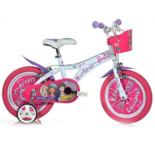 Barbie rózsaszín-fehér kerékpár 12-es méretben gyermek kerékpár