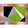  Barcelona 198 zöld-fekete geometriai mintás szőnyeg 160x230 cm