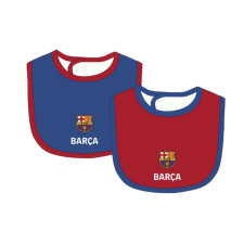 Barcelona baby előke kék-piros 2 db kombidressz, body