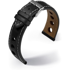 Barington Barington Racing bőr óraszíj, fekete 22mm óraszíj