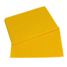  Barkácsfilc, filc lapok 2mm 10db/csomag - Sárga dekorációs kellék