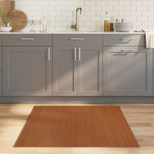  barna bambusz négyzet alakú szőnyeg 100 x 100 cm lakástextília