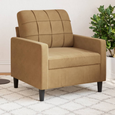  barna bársony kanapéfotel 60 cm bútor