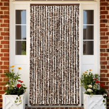  barna és fehér zsenília rovarfüggöny 56 x 200 cm szúnyogháló