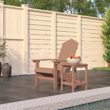  Barna HDPE kerti adirondack szék asztallal kerti bútor