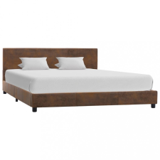  Barna művelúr ágykeret 140 x 200 cm ágy és ágykellék