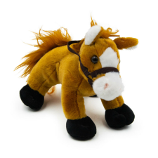 Barna plüss ló - 18 cm plüssfigura