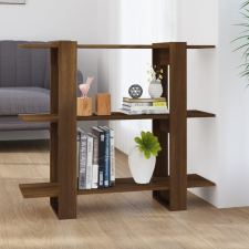  barna tölgy színű térelválasztó könyvszekrény 100x30x87 cm bútor