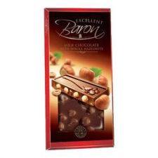 Baron Excellent Egészmogyorós tejcsokoládé (ablakos) 100 g csokoládé és édesség