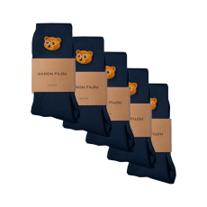 Baron Filou FW25 5-Pack Essential Socks - Navy