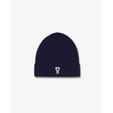 Baron Filou Signature Cotton Beanie – Navy Blue
