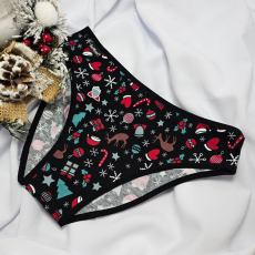 Barones KARÁCSONYI pamut bugyi ajándék mintás XL