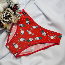 Barones KARÁCSONYI pamut bugyi piros manó mintás 2XL női alsó