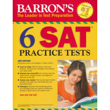 BARRON'S 6 SAT PRACTICE TESTS 3RD nyelvkönyv, szótár