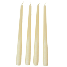 Bársony metál sziluett gyertya 300mm ivory 4db/csom (db ár) gyertya