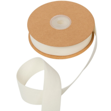  Bársony szalag krém 2,5cmx10y dekorációs kellék