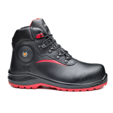 Base Be-Stone vágásbiztos munkavédelmi bakancs S3 CR HRO HI CI (fekete/piros, 47) munkavédelmi cipő