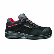 Base Cursa ESD / Quasar munkavédelmi cipő S1P (fekete/piros, 45)