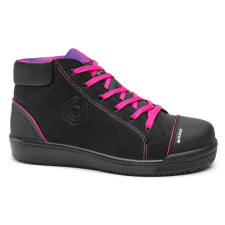 Base Margot Top S3 SRC női munkavédelmi bakancs (fekete/pink, 36) munkavédelmi cipő