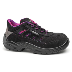 Base Zoe S1P SRC női munkavédelmi félcipő (fekete/pink, 37)