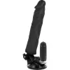 Basecock BASECOCK - REALISZTIKUS VIBRÁTOR TÁVIRÁNYÍTÓVAL FEKETE 21 CM