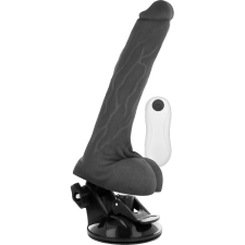 BASECOCK - VALÓSÁGHŰ, CSUKLÓS TÁVIRÁNYÍTÓS VIBRÁTOR FEKETE 18,5 CM vibrátorok