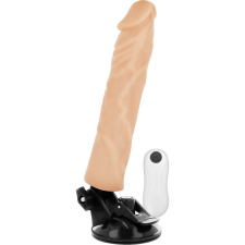 BASECOCK - VALÓSÁGHŰ VIBRÁTOR TÁVIRÁNYÍTÓVAL NATÚR 21 CM vibrátorok