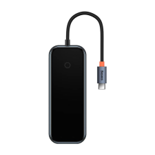 Baseus AcmeJoy Series  Hub 7in1 USB-C to 2xUSB 3.0 + HDMI + USB 2.0 + USB-C PD + SD/TF sötét szükre (WKJZ010413) (WKJZ010413) laptop kellék