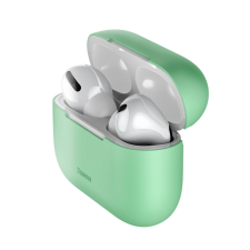 Baseus AirPods Pro 1: Baseus - ultravékony zöld szilikongél AirPods PRO tartó fülhallgató, fejhallgató tok