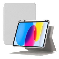 Baseus Apple iPad 10.9 (2022), mappa tok, Smart Case, mágneses rögzítés, Apple Pencil tartóval, Baseus Minimalist, világosszürke tablet tok