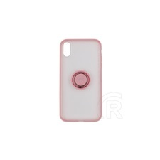 Baseus Apple iPhone XR gyűrűs szilikon tok (rózsaszín) tok és táska