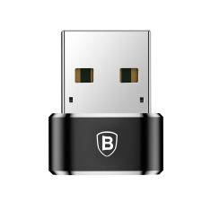 Baseus átalakító USB Type - C USB adapter csatlakozó fekete (CAAOTG - 01) mobiltelefon kellék