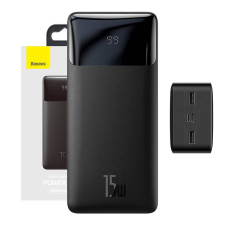 Baseus Bipow Powerbank, 30000mAh,15W (fekete) power bank