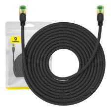 Baseus Braided Cat8 Ethernet RJ45 hálózati kábel 40Gbps, 15m fekete (B0013320C111-08) kábel és adapter
