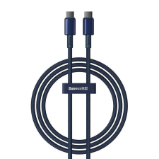 Baseus Cable USB-C to USB-C Baseus Tungsten Gold, 100W, 1m (blue) kábel és adapter