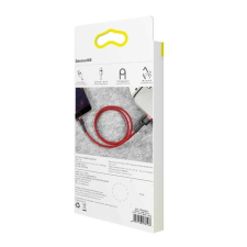 Baseus Cafule 2.4A Lightning USB-kábel 1 m, piros (CALKLF-B09) kábel és adapter