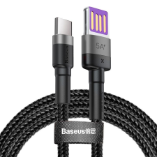 Baseus Cafule HW QuickChargingCable USB-A apa - USB-C apa 2.0 Adat és töltőkábel - Fekete (1m) kábel és adapter