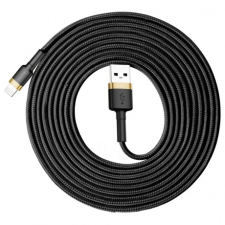 Baseus Cafule kábel USB / Lightning QC3.0 2A 3m, fekete/arany kábel és adapter