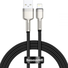 Baseus Cafule Metal USB-A - Lightning kábel 2.4A 1m - fekete kábel és adapter