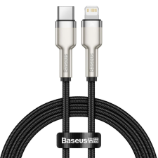 Baseus Cafule USB-C-Lightning töltőkábel, PD, 20W, 1m, fekete (CATLJK-A01) kábel és adapter