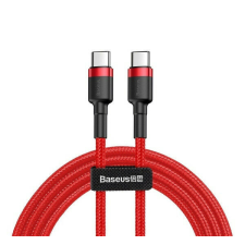  Baseus Cafule USB-C / USB-C töltő- és adatkábel, 60W, 1m, piros kábel és adapter