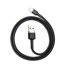 Baseus Cafule USB-Lightning töltőkábel 1,5A, 2 m, arany-fekete (CALKLF-CV1) (CALKLF-CV1) kábel és adapter