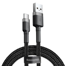 Baseus Cafule USB-USB-C töltőkábel 2m szürke-fekete (CATKLF-CG1) kábel és adapter
