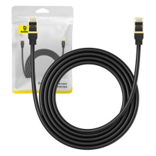 Baseus Cat8 Ethernet RJ45 hálózati kábel 40Gbps, 2m fekete (B0013320A111-03) (B0013320A111-03) kábel és adapter