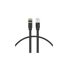 Baseus Cat 6 UTP Ethernet RJ45 kábel lapos 1m (fekete) kábel és adapter