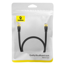 Baseus Cat 7 UTP Ethernet RJ45 kábel lapos 2 m fekete. kábel és adapter