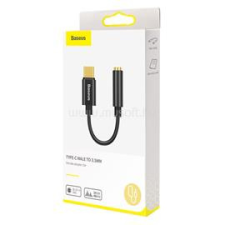 Baseus CATL54-01 USB-C - 3,5 mm jack fekete adapter (CATL54-01) kábel és adapter
